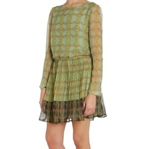 Anthropologie Lavand Dress Womens 10 Minted Meadow